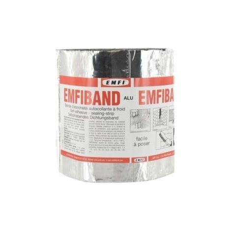 Emfi – Rouleau d'étanchéité autocollant 15cm x 10m – Couleur brique – Pour réparations sur béton, métal, bois – GA150CE001