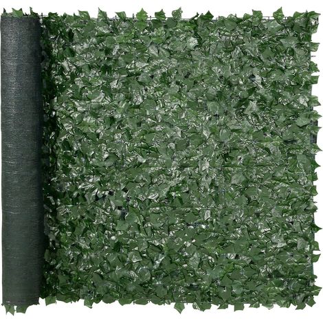 Haie Artificielle 150x249 cm Brise Vue Clôture de Lierre Artificiel Intimité Support en Tissu Maillé et Joint Renforcé Déco Fausses Feuilles pour Jardin, Extérieur, Cour, Balcon, Terrasse, Patio (1/5)