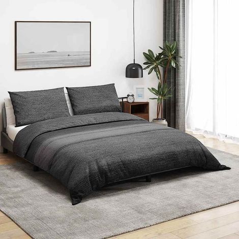 Parure de lit gris foncé, 240 x 220 cm, coton (1/5)