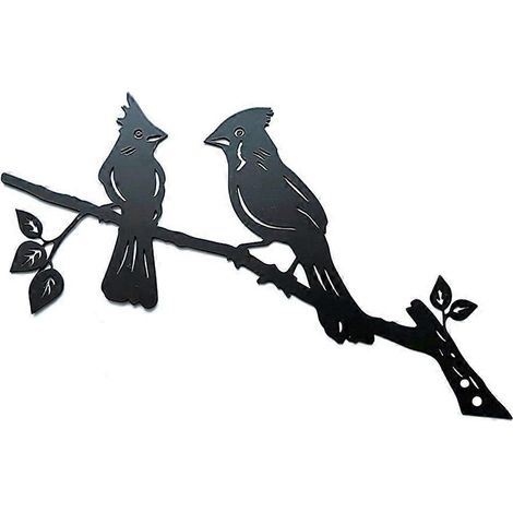 Wanddeko mit Vogelzweigen für Garten, Terrasse oder Balkon – auch als Umzugsgeschenk geeignet