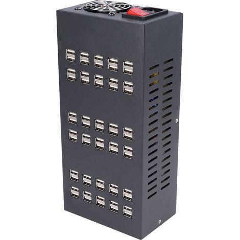 USB-Mehrfachladegerät mit zweireihiger Schnellladebuchse, Steckdosenleiste, 220 V, 50 Hz Eingang (1/5)