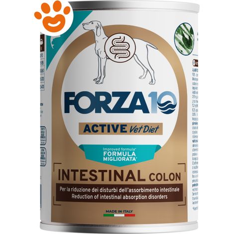 Forza10 Dog Intestinal Colon Active Agnello - Lattina 390 Gr - Cibo Umido Cani