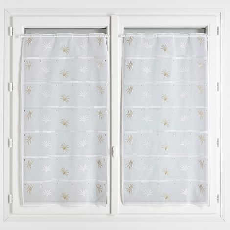 Modulable brodé avec motifs palmettes Doré 45x90 cm