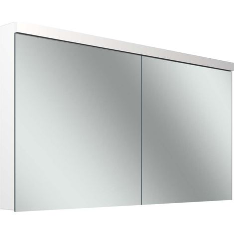 Armario con espejo Schneider LOW plus LED, 2 puertas 70/70cm,