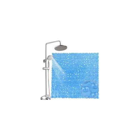 Rutschfeste Duschmatte – 1 Stück, 54 x 54 cm, blau – 182 Saugnäpfe (1/5)