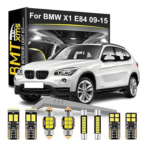 Kit d'éclairage LED intérieur pour voiture - Remplacement pour X1 E84 2009-2015, éclairage intérieur blanc 6000K, 18 pièces (1/4)