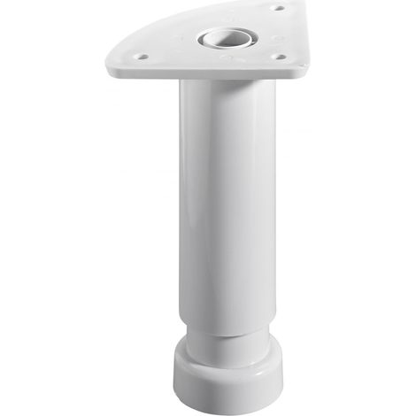 Hettich Sockelverstellfuß 3,2 x 13 - 18 cm Kunststoff weiß - 1 Stück Tischbeine