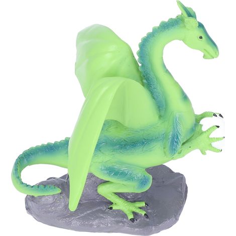 Statue de Dragon Volant en Résine avec Sphère, Décoration pour Jardin, Salon, Chambre ou Bureau