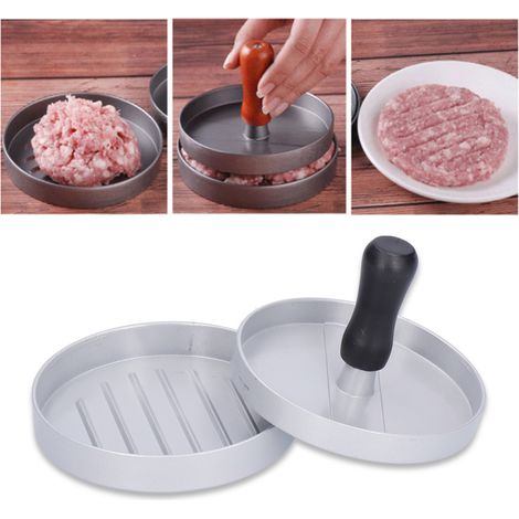 Presse à hamburgers, moule à galettes rondes de qualité alimentaire, accessoire de cuisine (avec poignée) (1/5)