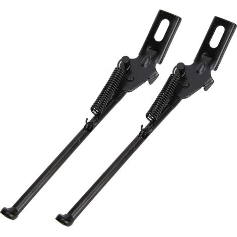 Support de Bicyclette Réglable en Acier Carbone Noir - 2 Pièces pour Enfants 18 Pouces, Remplacement de Béquille Latérale (1/5)