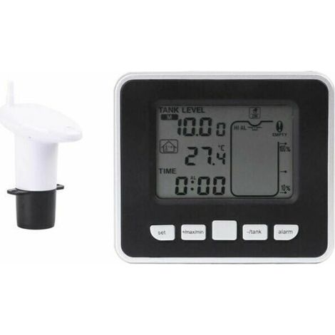 GABRIELLE Wasserstandsensor Ultraschall-Wassertank-Flüssigkeitstiefenstandsensor mit Display