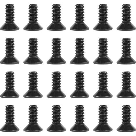 24 Pièces Vis de Rechange pour Cales Delta et Shimano SPD, Durables Vis de Fixation pour Chaussures Cyclisme Compatible avec Les Chaussures Vélo sans Clip (1/5)