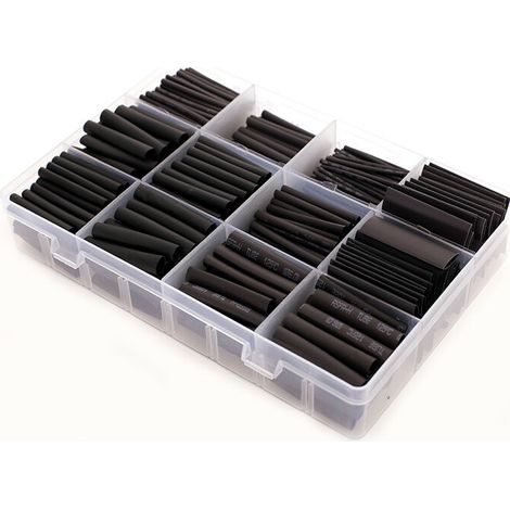 Tube Thermorétractable Noir 8 Tailles Ratio 2:1 Gaine Thermorétractable 1-10mm Kit,T-Audace (1/5)