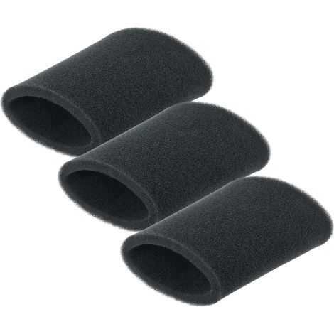 vhbw 3x Vacuum Cleaner Filter compatible with Rowenta RB60, RB70, RB60A, Bully, RB829, RB50, RB7991, RB720, RB820, RB800 Vacuum Cleaner - Foam Filter