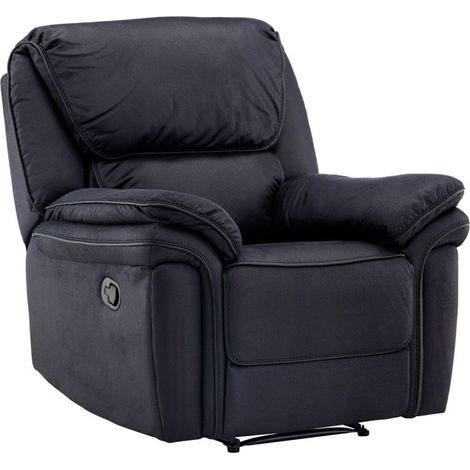Fauteuil de Relaxation "Saranda" 104cm Noir (1/5)