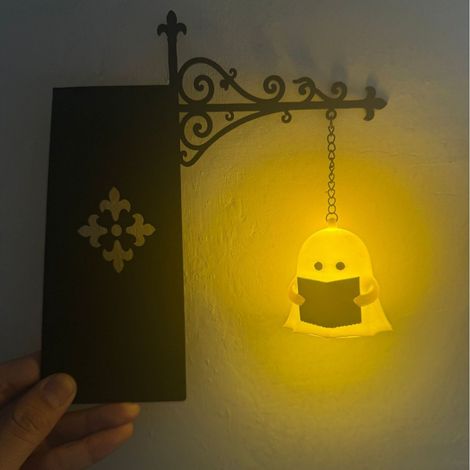 Lampe de bibliothèque décorative - Lanterne - Éclairage décoratif pour étagère - Décoration de maison pour les fêtes, Halloween et Noël - Cadeau idéal (1/4)