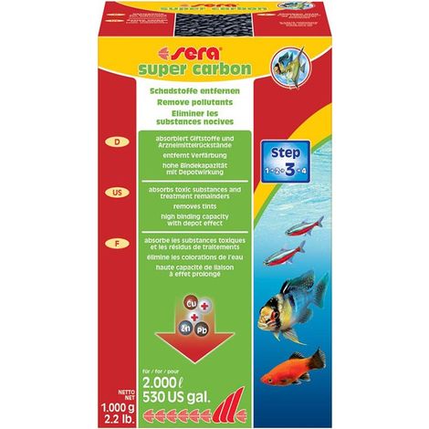 Sera Super Carbon - Carbone Attivo Per Acqua Dolce E Marina - Formato: 1 Kg (1/3)