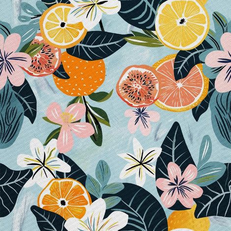Tela Oxford decorativa para exteriores - Motivo Verano DX8914 (1/5)