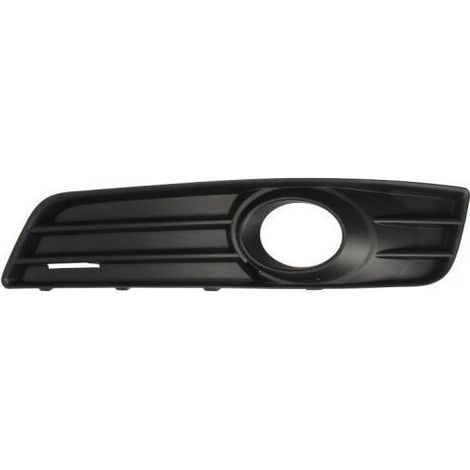 Grille de pare-choc avant gauche fermée avec trou pour anti-brouillard et crochet Audi A3 et A3 Sportback 8P phase 3 2008-2012