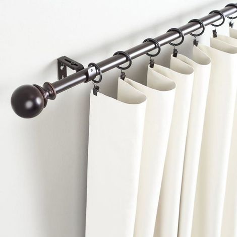 Anneaux A Pinces Pour Rideau - Acier Plaqué Bronze - Pour Tringle Jusqu À 6 1 Cm - Support Jusqu À 1 3 Kg - 10 Pièces (1/5)