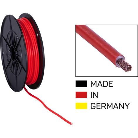 Cable alimentation FLY 4.0 mm2 rouge - Bobine de 25 m