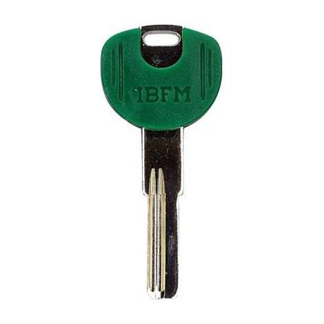 CHIAVE PUNZONATA IBFM K-2306 ORIGINALE - OTTONE NICHELATO - 10 pezzi