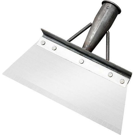 Pelle multifonctionnelle de nettoyage, tranchante et plate, sans manche, robuste, pour jardin, bêche, bordures de pelouse, désherbage, enlèvement de déjections animales, jardin de ferme.-30cm (1/5)