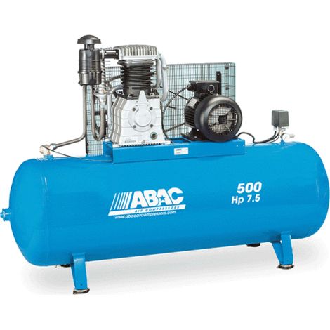 Compresseur d'air ABAC marche lente 500 litres 7,5 CV (1/2)