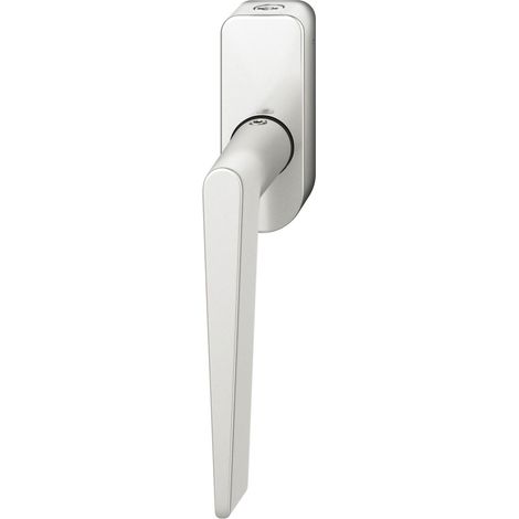 FSB Fenstergriff 34 1005 abschließbar ovale Rosette, Aluminium silber eloxiert