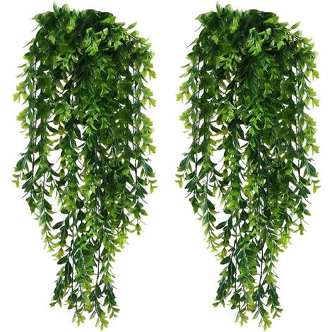 Guirlande Suspendue - Plante Artificielle Trailing - 80 cm - Pour Décoration Intérieure Extérieure Jardins Mariages - 2 Pièces (1/5)