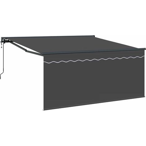 Maison Exclusive - Tenda Retrattile Antracite 350 x 250 cm Poliestere e Alluminio