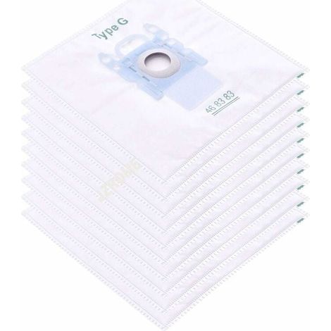 lot de 10 Filtre à manches pour sacs à poussière pour Bosch Type G/MegaFilt Super Tex BBZ41FG 468383,VBBS600V00,6000...6999,32A2,42A04 (1/5)