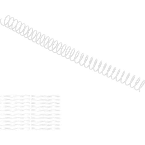 20 anneaux de reliure plastique 19mm pour classeurs A4 A5, 30 trous, transparents (1/5)