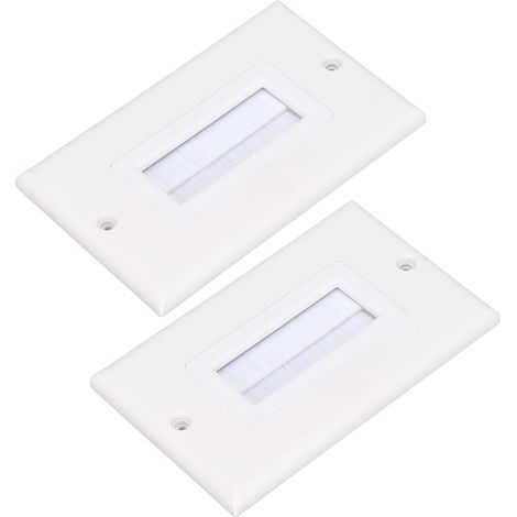 Passe-câble mural anti-poussière en ABS pour HDMI, TV HDTV et équipements multimédias (1/5)