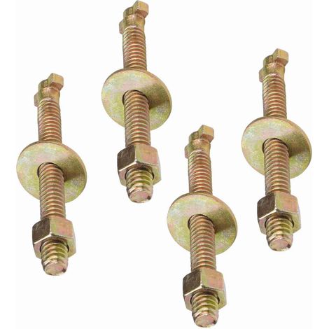 Boulon de Cage de Frein, Cagebolt pour Le Boulon Décharge Camion Semi-Camion Cage Remplacement Réparation Frein Outils Réglage pour Le à Ressort à Ressort Air (4 Paquets) (1/4)