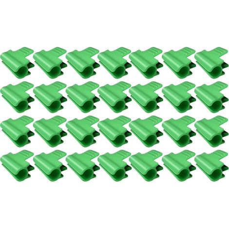 40 Stück Garten-Gewächshaus-Clips, Garten-Schattenrohr-Clips zur saisonalen Pflanzenunterstützung, Vogelnetze, Gartennetze, Schattentuch-Zubehör (11 mm)