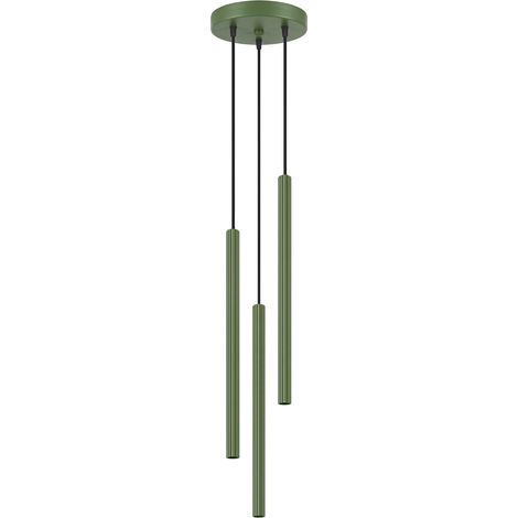 Lampade a sospensione Arche verde oliva 20x120x20cm Sollux (1/5)