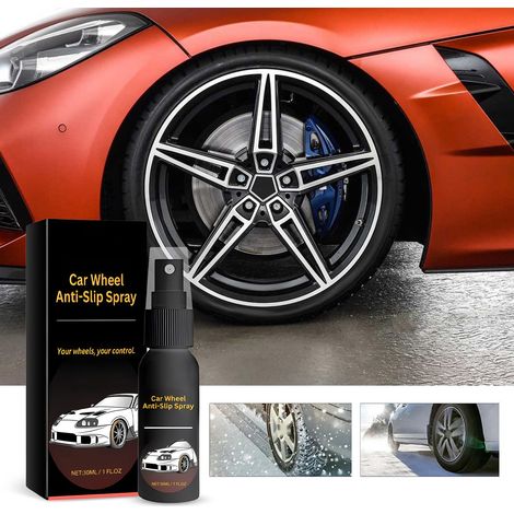 Spray Anti-Dérapage Roue - Nettoyant Désencrassant Jante 30 ml - Pour Entretien Routier Sécurisé - 1 Pièce (1/5)