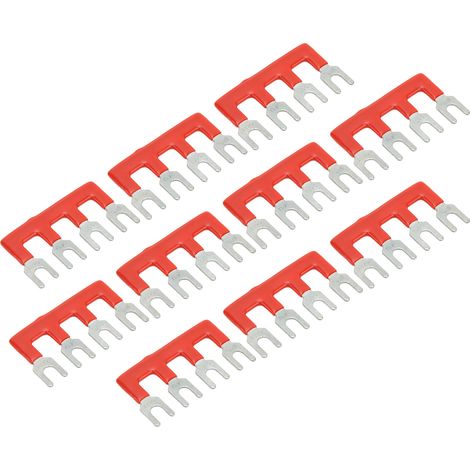 10 Pièces Barrière Fourchette 25A Cuivre PVC TB2504 pour Jonction Électrique (1/5)