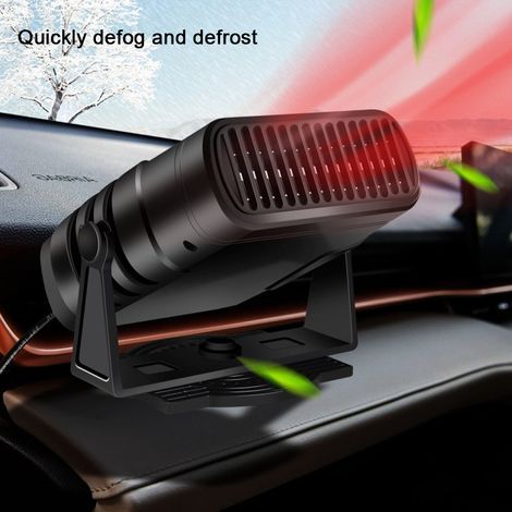 Car heater/defroster plugs into the cigarette lighter socket, quickly heats the air, 12V, 120W (1/5)