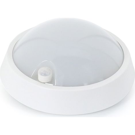 IluminaShop - Plafon LED con Sensor Movimiento II 12W PIR 360º IP54  Blanco Neutro 4000K (1/5)