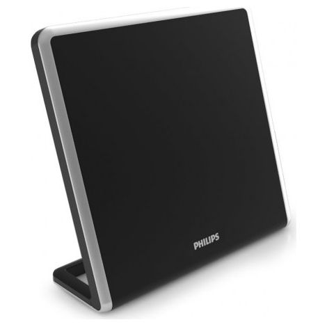 Philips – Antenne TV numérique d'intérieur 360° – Amplificateur 49dB – Filtrage interférences 3G/4G/LTE – Fixation murale discrète - SDV7220