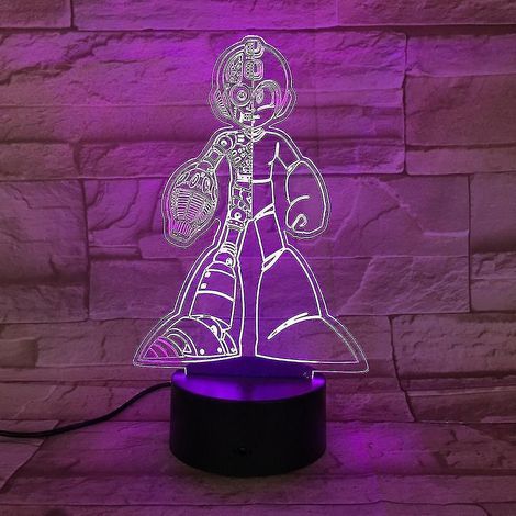 Lampe de table LED Super Mario USB 3D Anime Veilleuse d'ambiance