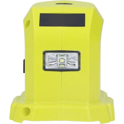Convertisseur D'adaptateur de Batterie au Lithium-ion Double Ports USB avec Lumières LED pour Ryobi P743 18V 14.4V