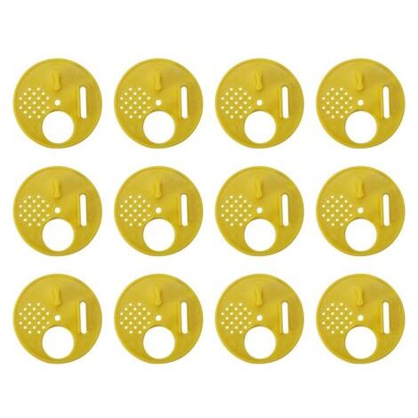 12 Pièces Disque 4 Positions en Plastique 6.8cm pour Apiculteur Apiculture Nucléi (1/5)