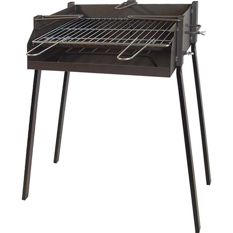 BARBECUE CARRÉ SUPPORT PAELLA - 60X40X75