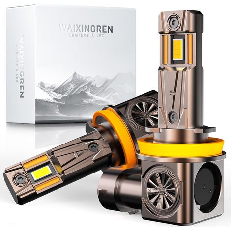 H11 LED Vented Bulb 32000LM, 100W 6500K White Light (1/5)