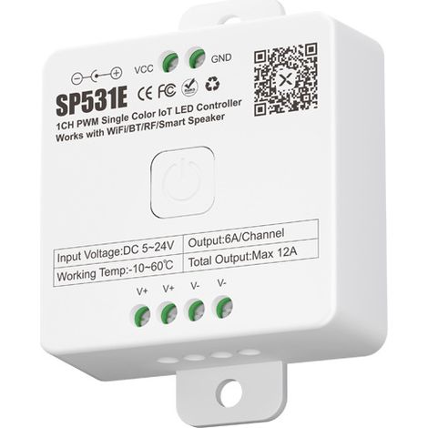 SP531E Monochrome Wi-Fi/Bluetooth Controller, Smart Wi-Fi Voice Controller, Voice Control Setting