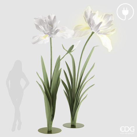 EDG Enzo De Gasperi Decoro Iris Jumbo Led 12V 300W H 280 cm L 160 Cm H 250 Cm L 140 Cm Bianco (1/2)
