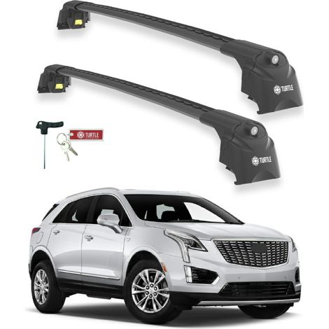 TURTLE kompatibel mit Cadillac Xt5 2016-2025 Dachträger Air2 Schwarz (1/5)